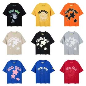 SP5DER Foaming Printed Casual Half Sleeve Unisex T-Shirt-1862  