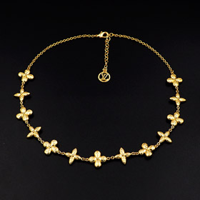 Louis Vuitton LV solid flower necklace-3822  